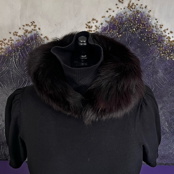 Vintage Dark Brown Fox Fur Collar - Picture 11 of 16